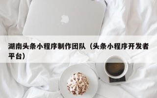 微山湖南头条小程序制作团队（头条小程序开发者平台）